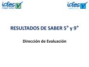 RESULTADOS DE SABER 5
