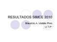 RESULTADOS SIMCE 2010 PowerPoint PPT Presentation