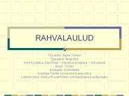 RAHVALAULUD