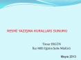 RESMI YAZISMA KURALLARI SUNUMU PowerPoint PPT Presentation