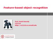 Feature-based object recognition
