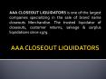 Close Out Store| Overstock Buyers| merchandise liquidators PowerPoint PPT Presentation