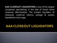 Close Out Store| Overstock Buyers| merchandise liquidators
