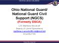 Ohio National Guard/ National Guard Civil Support (NGCS) (Formerly DSCA) PowerPoint PPT Presentation