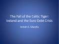 The Fall of the Celtic Tiger: Ireland and the Euro Debt Crisis PowerPoint PPT Presentation