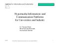 Hypermedia Information- and Communication Pattforms for Universities and Industry PowerPoint PPT Presentation