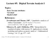 Basic Terrain Attributes