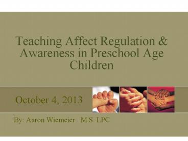 Teaching Affect Regulation