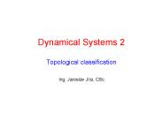 Dynamical Systems 2 Topological classification