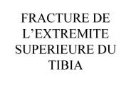 FRACTURE DE L