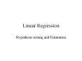 Linear Regression PowerPoint PPT Presentation