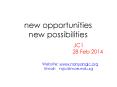 new opportunities new possibilities PowerPoint PPT Presentation