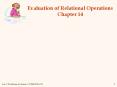 Evaluation of Relational Operations Chapter 14 PowerPoint PPT Presentation