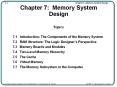Chapter 7: Memory System Design PowerPoint PPT Presentation