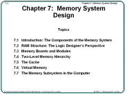 Chapter 7: Memory System Design