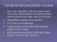 Tahap-tahap penciptaan proses