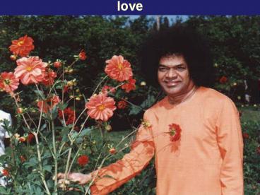 An offering with reverence and love