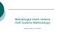 Metodologija mekih sistema (Soft Systems Methodology) Mirjana Maljkovic 306/2006 PowerPoint PPT Presentation