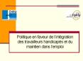 Politique en faveur de l PowerPoint PPT Presentation