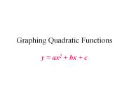 Graphing Quadratic Functions