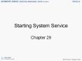 Starting System Service PowerPoint PPT Presentation
