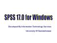 SPSS Introductory Course Topics PowerPoint PPT Presentation