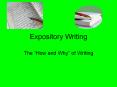 Expository Writing PowerPoint PPT Presentation