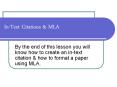 In-Text Citations PowerPoint PPT Presentation