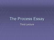 The Process Essay