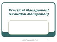 Practical Management (Praktikal Manajemen)
