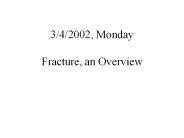 3/4/2002, Monday Fracture, an Overview