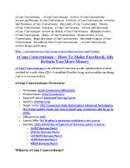 eCom Conversions review demo & BIG bonuses pack