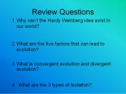 Review Questions