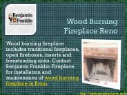 Wood Burning Fireplace in Reno
