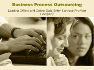 Leading BPO Outsoucing Projects provider Company