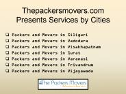 Best and Reliable Packers and Movers in Different Cities