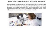 Phd In Clinical Research