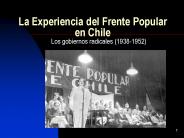 La Experiencia del Frente Popular en Chile