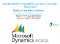 Microsoft Dynamics Ax 2012 Technical Online Training PowerPoint PPT Presentation