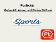 Conduct online opinion poll about latest cricket news headlines on posticker PowerPoint PPT Presentation