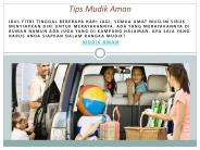 5 Tips Mudik Aman