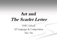 Art and The Scarlet Letter PowerPoint PPT Presentation