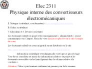 Elec 2311 Physique interne des convertisseurs 