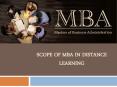 Scope of MBA in Distance Learning PowerPoint PPT Presentation