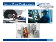 Safety When Working Alone
