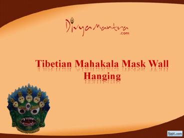 Tibetian Mahakala Mask Wall Hanging