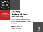 A Training Program Designed to Improve