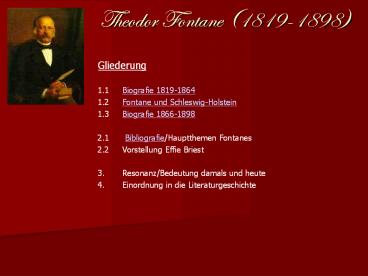Theodor Fontane (1819-1898)