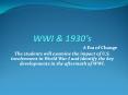 WWI PowerPoint PPT Presentation