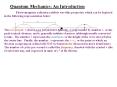 Quantum Mechanics: An Introduction PowerPoint PPT Presentation